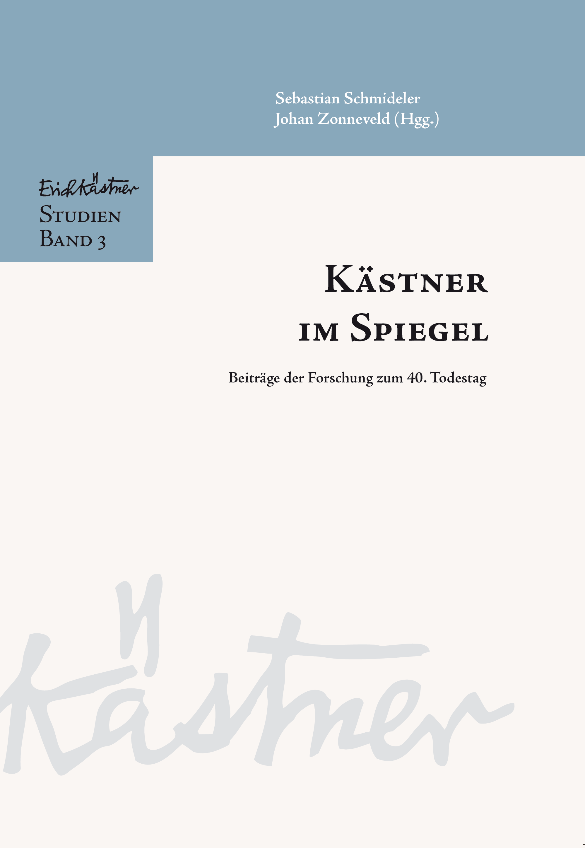 Erich Kästner-Studien, Bd. 3 (Cover)